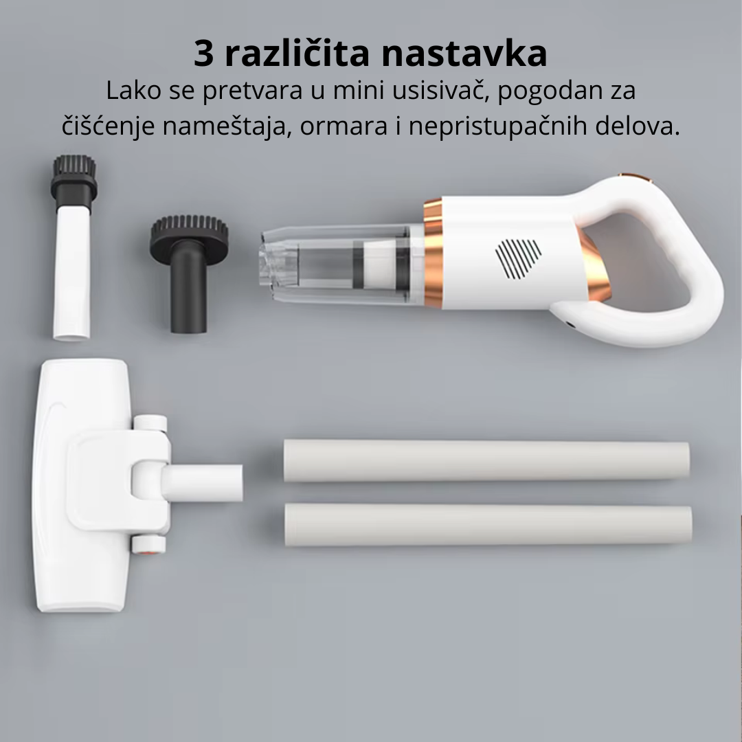 Bežični štapni usisvač 3 u 1